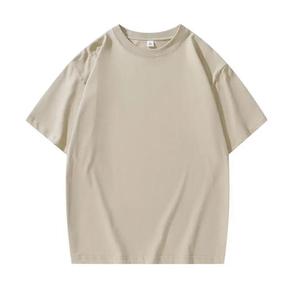 Logo personalizzato 200GSM peso massimo in 100% in <span class=keywords><strong>microfibra</strong></span> cotone <span class=keywords><strong>dolcevita</strong></span> da uomo ampia vestibilità oversize t-shirt con motivo ricamato - Product Image 2