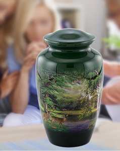 Urne Buck pour adulte de crémation de cerf Urne de chasse pleine grandeur Urne funéraire et commémorative pour cendres humaines jusqu'à 200 lb avec sac - Product Image 5