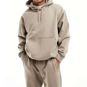 Survêtement d'hiver pour homme en spandex/polyester, personnalisé avec logo imprimé, respirant, polaire, coupe ample, avec fermeture éclair, style boxy, à jambes évasées - Product Image 4