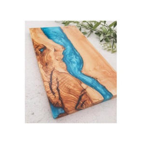 100% planche à découper en bois et résine meilleure qualité Design unique au meilleur prix planche à découper au fromage en bois pour la cuisine - Product Image 4