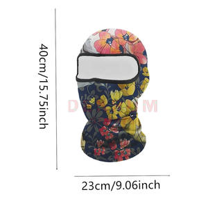 Cagoule de course haute qualité 2026 avec logo personnalisé, couvre-visage intégral unisexe, respirante, pour le sport, conception personnalisée OEM, 100 % polyester - Product Image 3