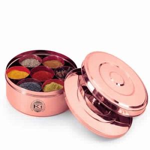Stainless Steel High Quality 10 Pcs Colorful Lid Spice <b>Box</b> king International Best Design High Quality Products Copper - Product Image 2