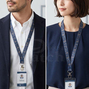 Custom <b>Badge</b> Lanyard Polyester Neck Strap ID Card <b>Holder</b> Key <b>Holder</b> Accessory for Employees Visitors Events Offices Conferences - Product Image 6