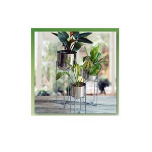 Pots de fleurs en métal de qualité supérieure avec vernis pour la maison et le jardin Pots de fleurs en métal et jardinière avec nickelé pour mariage - Product Image 1