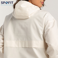 Fabricants OEM, veste coupe-vent pour femmes, imperméable, respirante, imprimée, broderie, logo personnalisé, légère, séchage rapide, nylon