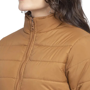 Latest Design Women Puffer Jacket Wholesale Outdoor Use Polyester Stand Wholesale Women's Puffer - Product Image 4