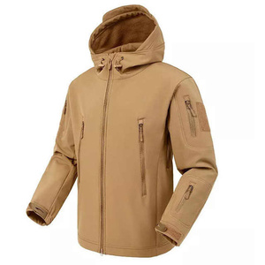 Veste Softshell pour homme OEM, imperméable, à capuche, légère, décontractée, style urbain, logo sur le devant - Product Image 4