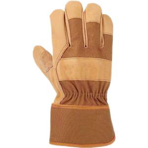 Guantes de seguridad de cuero de grano de vaca de alta calidad Guantes de trabajo industriales con protección reforzada Rigger Estilo canadiense - Product Image 1