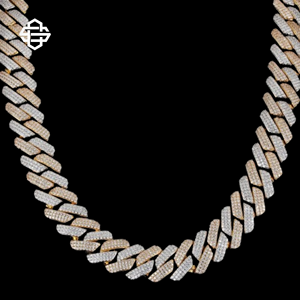 สร้อยคอโซ่ลายฮิปฮอปเพชรโมอิสซาไนต์สำหรับผู้ชายเครื่องประดับแฟชั่นแร็ปเปอร์ชุบทอง - Product Image 1
