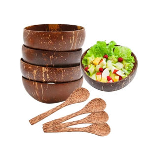 Bols en coque de noix de coco tendance pour l'affichage en magasin et offrant une durabilité supérieure par rapport aux plats en céramique - Product Image 1