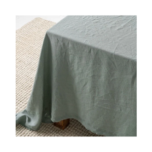 Eco Friendly Cotton Embroidered 60x90 Inch Customized Ash Colour <b>Table</b> <b>Cloth</b> GOTS Certified Skin Safe Natural Fibers Sustainable - Product Image 3