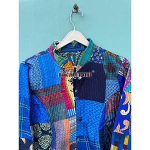 เสื้อแจ็คเก็ตผ้าฝ้ายลายดอกไม้สไตล์โบฮีเมียนพิมพ์ลายปะติดเป็นมิตรกับสิ่งแวดล้อมระบายอากาศฤดูใบไม้ร่วงฤดูหนาว - Product Image 3