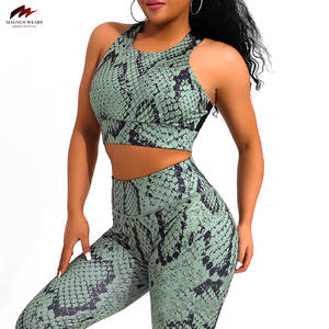 Ensembles de yoga haute performance pour femmes de qualité supérieure nouveauté couleur personnalisée vêtements de fitness motif solide respirant taille élastique - Product Image 4