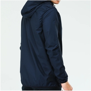 แจ็กเก็ตไนล่อนระบายอากาศน้ำหนักเบาสำหรับผู้ชาย, แจ็คเก็ตกันลมกันน้ำกันฝนกันหิมะแจ็คเก็ตด้านหน้าโลโก้ผ้าโพลีเอสเตอร์กันลม - Product Image 2