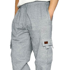 Múltiples bolsillos Hip Hop Hombres Cargo Pantalones de chándal Ropa al aire libre Cargo Sweat Pantalones ligeros - Product Image 5