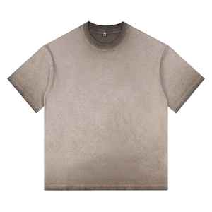 Camiseta vintage de lavado ácido de 280gsm para hombre, ropa informal de algodón 100% para personalizar tu estilo - Product Image 1