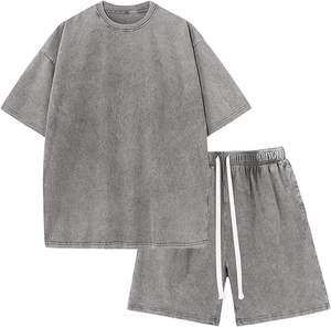 Conjunto de Camiseta y Pantalones Cortos Personalizados para Hombre, 100% Algodón, Logotipo Personalizado, Ecológico - Product Image 5