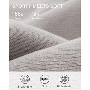 Short athlétique taille haute pour femme Coton de base Séchage rapide Respirant Techniques lavées Poche pratique pour les entraînements de course - Product Image 5