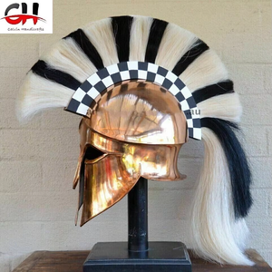 Casco corintio griego usable medieval Regalo de casco de caballero con forro de cuero gratis. - Product Image 1