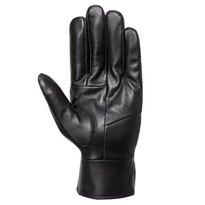 Nouveaux gants de moto vintage pour hommes hiver cuir de daim extérieur cousu rayé rétro uni pour l'automne conduite équitation - Product Image 5
