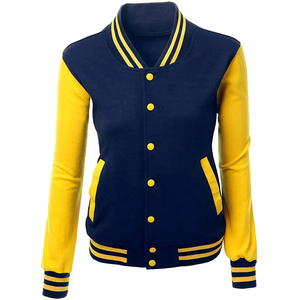 Chaquetas antiarrugas para mujer Varsity Precio al por mayor Servicio OEM Nueva llegada Chaquetas para mujer Chaqueta universitaria transpirable para mujer - Product Image 1
