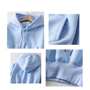 เสื้อฮู้ดแขนยาวของผู้หญิงเสื้อครอปมีฮู้ดเสื้อครอปแขนยาวโลโก้ตามสั่ง - Product Image 3