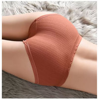 Celana Dalam Wanita Model Boyshort Seksi Berenda, Bahan Rajut Padat Katun Nilon Spandex, Bernapas, Desain Lucu Pinggang Rendah, Mono Riders Waist
