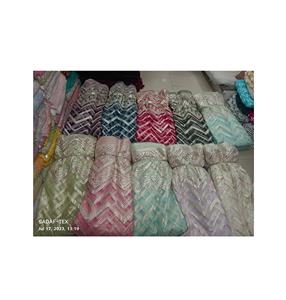 Nouveau design moderne Gota Patti Work Net tissu pour robe de mariée de l'exportateur indien à un prix abordable - Product Image 1