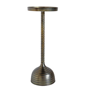Fancy Look Aluminium <b>Side</b> <b>Table</b> Unique Design Round <b>Table</b> Top Pedestal <b>Table</b> for Living Room and <b>Bedroom</b> Furniture - Product Image 5