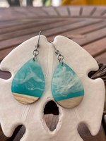 Boucles d'oreilles pendantes en résine personnalisées faites à la main |   Boucles d'oreilles tendance pour femmes, style vintage traditionnel, pour mariage et fête