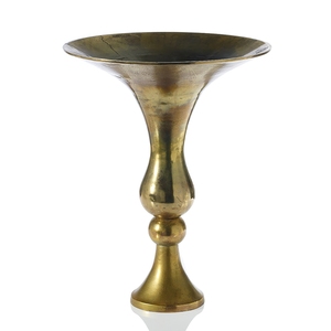 Florero de Metal martillado con diseño de suelo decorado para el hogar, sala de estar y decoración de oficina, maceta grande chapada en cobre - Product Image 4