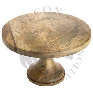 Métal noir métallisé poli finition mate + bois support de gâteau artisanal écologique buffet restauration dessert affichage multiple - Product Image 2