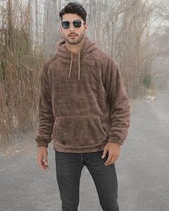 Sudadera con Capucha Casual para Hombre, Lavado Ácido, Color Sólido, Corte Regular, 100% Algodón, Felpa, Secado Rápido, Ecológica - Product Image 5
