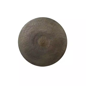 Azora Industries Table d'appoint ronde en aluminium de luxe coulé à la main pour salon chambre à coucher Design traditionnel - Product Image 2