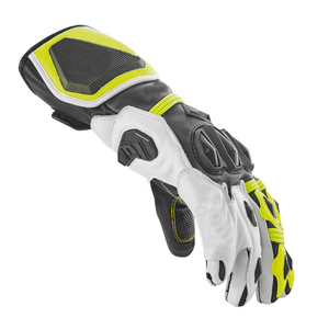 Customized Half-Finger Cowhide Racing Gloves for Men Daily <b>Applicable</b> Motorbike Riding Leather Gloves for Summer Winter Use - Product Image 3