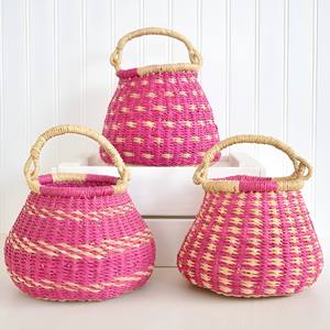 ตะกร้าหญ้าทะเลธรรมชาติแบบทอด้วยมือ - Product Image 4