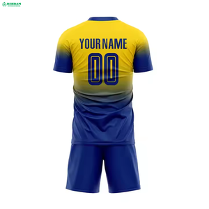 Nouveau design, maillot de football personnalisé moins cher, uniforme sur mesure, respirant, confortable, écologique, séchage rapide, 100% polyester - Product Image 3