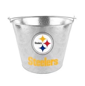 Recién llegado, venta al por mayor, Cubo de cerveza de Metal de estaño galvanizado barato, logotipo personalizado, Enfriador de vino, champán, bebidas, tinas, Cubo de vino - Product Image 3