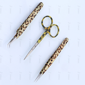 Juego de tijeras para pinzas para cejas, pinzas inclinadas, gran oferta de belleza, tijeras para cortar cutículas, tijeras de manicura de acero inoxidable - Product Image 6