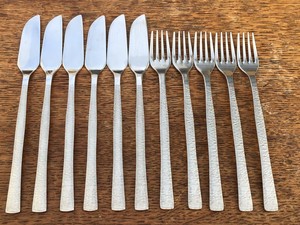 Ensemble de couverts en argent massif en acier inoxydable lourd de super qualité cuillère fourchette couverts de table complets couleur personnalisée taille fête américaine - Product Image 3