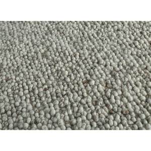 Tapis Jaipur PDJW-23, couleur unie gris et noir, tissage plat en jute et chanvre, tapis Abrash pour la maison - Product Image 3