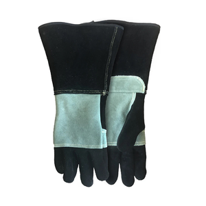 Gants de travail de construction en nitrile avec logo personnalisé XL avec gants de sécurité de protection en cuir de vache fendu pour le soudage à usage général - Product Image 4