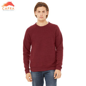 เสื้อสเวตเตอร์คอกลมผ้าฝ้ายสำหรับผู้ชายเสื้อสเวตเชิ้ตย้อมสีล้วนสำหรับฤดูหนาวออกแบบได้เอง100% - Product Image 4