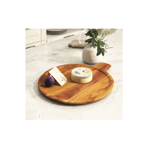 ชามไม้ขนาดใหญ่ทำจากไม้เนื้อแข็งสำหรับใส่ชีสพิซซ่าผักใช้สำหรับเครื่องครัวและร้านอาหาร - Product Image 4