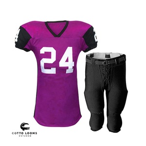 OEM personnalisé maillot de football américain et uniforme attirail sergé numéro impression pro conception usine fournisseur - Product Image 4