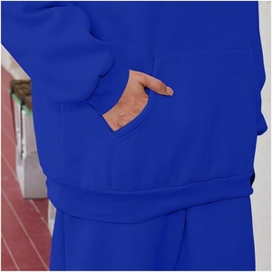 ชุดวอร์มมีซิปไซส์ใหญ่พิเศษสำหรับผู้หญิงชุดวอร์มน้ำหนักเบาเปิดไหล่ตกไซส์ใหญ่พิเศษ - Product Image 3