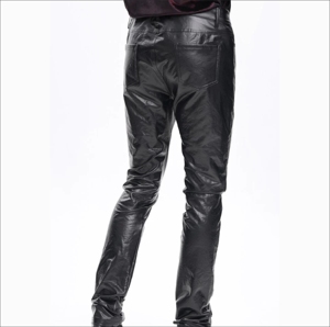 ชุดใส่ไปงานปาร์ตี้แนวสตรีทฮิปฮอปแนวสตรีทสำหรับผู้ชายกางเกงยีนส์ทรงเรียวระบายอากาศได้ดีผ้าผูกเอว - Product Image 2