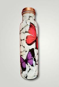 Bouteille d'eau en cuivre de 500ml fabriquée à la main avec des verres étanches de finition de qualité supérieure pour une purification naturelle et un renforcement du métabolisme - Product Image 4