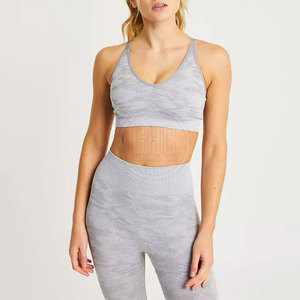 Custom Color Comfortable Spandex Polyester Women's <b>Yoga</b> <b>Set</b> Latest Design with Breathable Solid Pattern - Product Image 4
