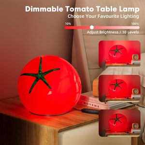 Modern avrupa tasarım domates için <span class=keywords><strong>LED</strong></span> masa lambası basit gece lambası yatak odası başucu elektrik atmosfer dekoratif <span class=keywords><strong>LED</strong></span> aydınlatma - Product Image 2
